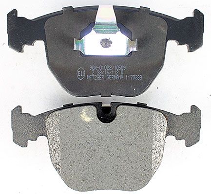 Bremsbelagsatz, Scheibenbremse METZGER 1170238 f&uuml;r BMW, Vorderachse