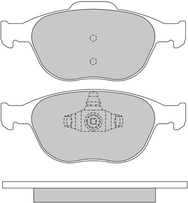 Bremsbelagsatz, Scheibenbremse METZGER 1170241 f&uuml;r FORD, Vorderachse