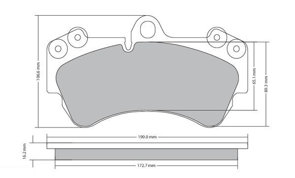 Bremsbelagsatz, Scheibenbremse METZGER 1170242 f&uuml;r AUDI PORSCHE VW, Vorderachse