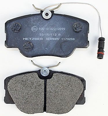 Bremsbelagsatz, Scheibenbremse METZGER 1170258 f&uuml;r MERCEDES-BENZ, Vorderachse