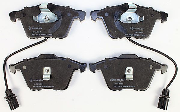 Bremsbelagsatz, Scheibenbremse METZGER 1170268 f&uuml;r VAG, Vorderachse