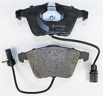 Bremsbelagsatz, Scheibenbremse METZGER 1170268 f&uuml;r VAG, Vorderachse