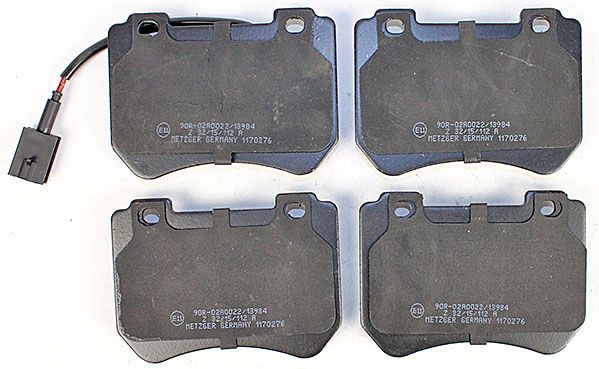 Bremsbelagsatz, Scheibenbremse METZGER 1170276 f&uuml;r ALFA ROMEO, Vorderachse