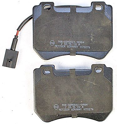 Bremsbelagsatz, Scheibenbremse METZGER 1170276 f&uuml;r ALFA ROMEO, Vorderachse