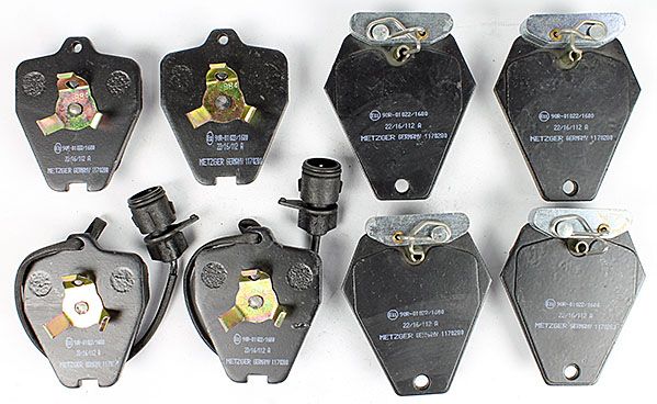 Bremsbelagsatz, Scheibenbremse METZGER 1170280 f&uuml;r AUDI, Vorderachse