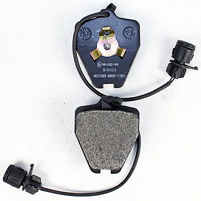Bremsbelagsatz, Scheibenbremse METZGER 1170280 f&uuml;r AUDI, Vorderachse