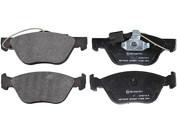 Bremsbelagsatz, Scheibenbremse METZGER 1170285 f&uuml;r ALFA ROMEO, Vorderachse