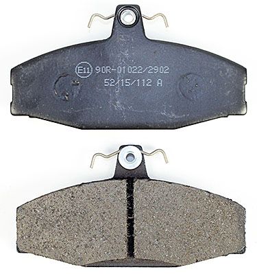 Bremsbelagsatz, Scheibenbremse METZGER 1170286 f&uuml;r SKODA VW, Vorderachse