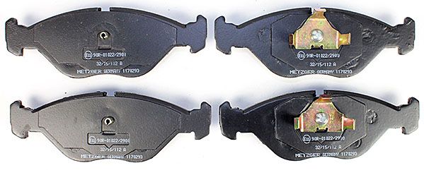 Bremsbelagsatz, Scheibenbremse METZGER 1170293 f&uuml;r SAAB, Vorderachse