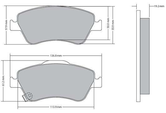 Bremsbelagsatz, Scheibenbremse METZGER 1170299 GREENPARTS f&uuml;r TOYOTA