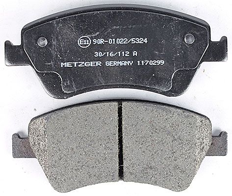 Bremsbelagsatz, Scheibenbremse METZGER 1170299 GREENPARTS f&uuml;r TOYOTA
