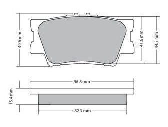 Bremsbelagsatz, Scheibenbremse METZGER 1170313 GREENPARTS f&uuml;r TOYOTA