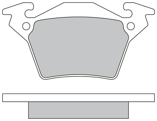 Bremsbelagsatz, Scheibenbremse METZGER 1170331 f&uuml;r MERCEDES-BENZ, Hinterachse