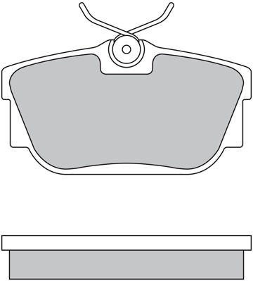 Bremsbelagsatz, Scheibenbremse METZGER 1170332 f&uuml;r VAG, Hinterachse