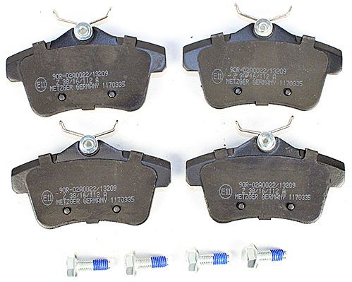 Bremsbelagsatz, Scheibenbremse METZGER 1170335 GREENPARTS f&uuml;r CITRO&Euml;N PEUGEOT