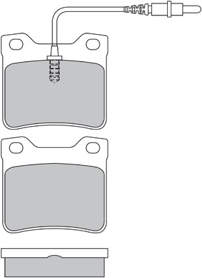 Bremsbelagsatz, Scheibenbremse METZGER 1170336 f&uuml;r MERCEDES-BENZ PEUGEOT