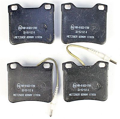 Bremsbelagsatz, Scheibenbremse METZGER 1170336 f&uuml;r MERCEDES-BENZ PEUGEOT