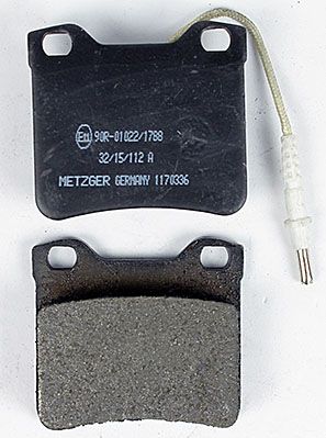 Bremsbelagsatz, Scheibenbremse METZGER 1170336 f&uuml;r MERCEDES-BENZ PEUGEOT
