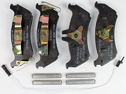 Bremsbelagsatz, Scheibenbremse METZGER 1170339 f&uuml;r MERCEDES-BENZ, Hinterachse