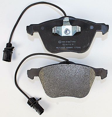 Bremsbelagsatz, Scheibenbremse METZGER 1170342 f&uuml;r FORD VAG, Vorderachse