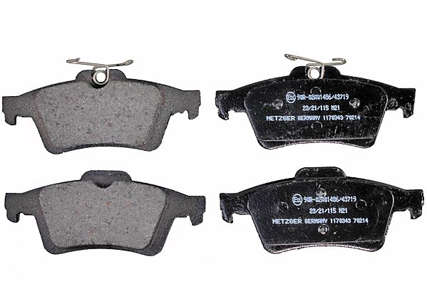 Metzger 1170343 Bremsbelagsatz, Scheibenbremse