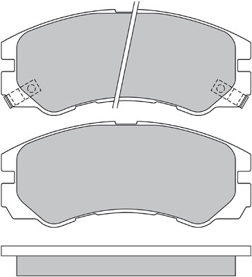 Bremsbelagsatz, Scheibenbremse METZGER 1170352 f&uuml;r OPEL, Vorderachse