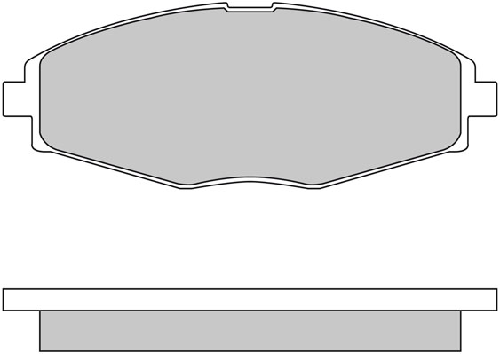Bremsbelagsatz, Scheibenbremse METZGER 1170354 f&uuml;r DAEWOO, Vorderachse