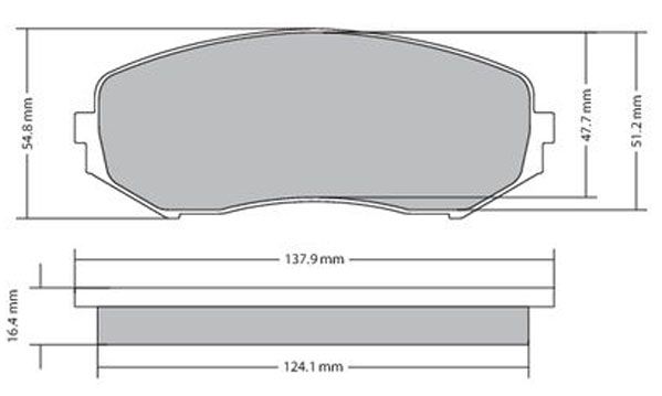 Bremsbelagsatz, Scheibenbremse METZGER 1170357 f&uuml;r SUZUKI, Vorderachse