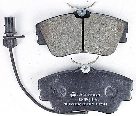 Bremsbelagsatz, Scheibenbremse METZGER 1170376 f&uuml;r VAG, Vorderachse