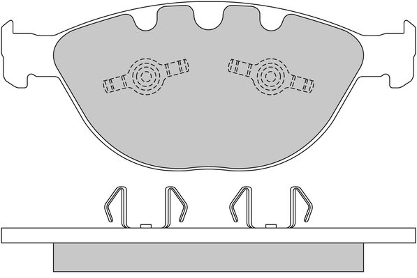 Bremsbelagsatz, Scheibenbremse METZGER 1170380 f&uuml;r BMW, Vorderachse