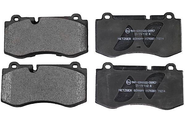 Bremsbelagsatz, Scheibenbremse METZGER 1170383 GREENPARTS f&uuml;r MERCEDES-BENZ