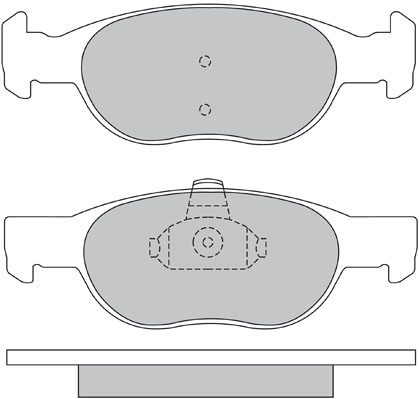 Bremsbelagsatz, Scheibenbremse METZGER 1170390 f&uuml;r FIAT, Vorderachse