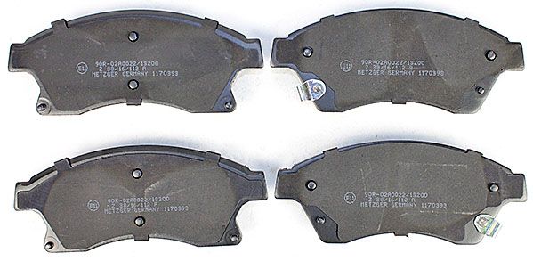 Bremsbelagsatz, Scheibenbremse METZGER 1170393 f&uuml;r OPEL, Vorderachse