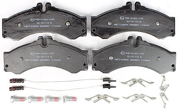 Bremsbelagsatz, Scheibenbremse METZGER 1170400 GREENPARTS f&uuml;r MERCEDES-BENZ VAG