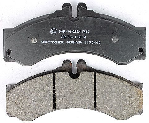 Bremsbelagsatz, Scheibenbremse METZGER 1170400 GREENPARTS f&uuml;r MERCEDES-BENZ VAG