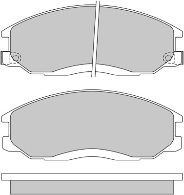 Bremsbelagsatz, Scheibenbremse METZGER 1170402 f&uuml;r HYUNDAI, Vorderachse