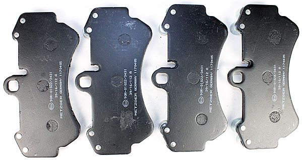 Bremsbelagsatz, Scheibenbremse METZGER 1170405 GREENPARTS f&uuml;r PORSCHE VW