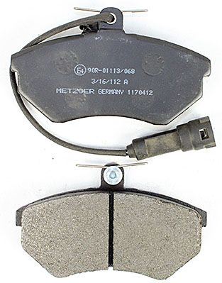 Bremsbelagsatz, Scheibenbremse METZGER 1170412 f&uuml;r VAG, Vorderachse