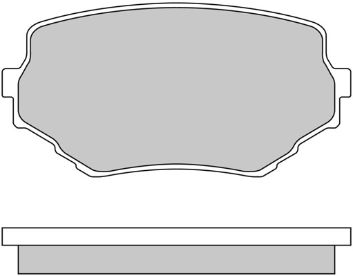 Bremsbelagsatz, Scheibenbremse METZGER 1170415 f&uuml;r SUZUKI, Vorderachse