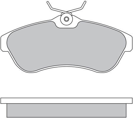Bremsbelagsatz, Scheibenbremse METZGER 1170438 f&uuml;r CITRO&Euml;N, Vorderachse