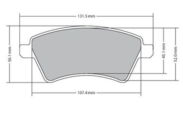 Bremsbelagsatz, Scheibenbremse METZGER 1170442 f&uuml;r FIAT SUZUKI, Vorderachse