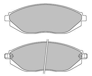 Bremsbelagsatz, Scheibenbremse METZGER 1170446 f&uuml;r CHEVROLET, Vorderachse