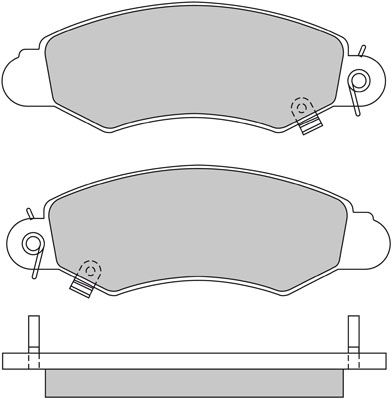 Bremsbelagsatz, Scheibenbremse METZGER 1170457 f&uuml;r SUZUKI, Vorderachse