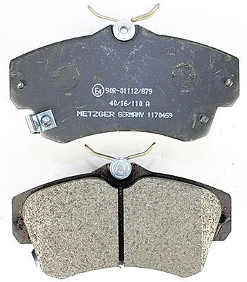 Bremsbelagsatz, Scheibenbremse METZGER 1170459 f&uuml;r CHRYSLER, Vorderachse