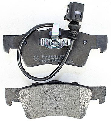 Bremsbelagsatz, Scheibenbremse METZGER 1170465 f&uuml;r VW, Hinterachse