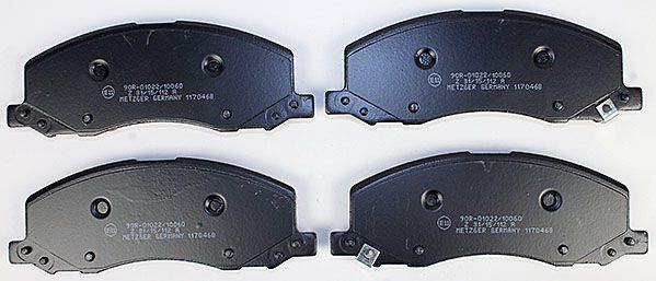 Bremsbelagsatz, Scheibenbremse METZGER 1170468 f&uuml;r OPEL, Vorderachse
