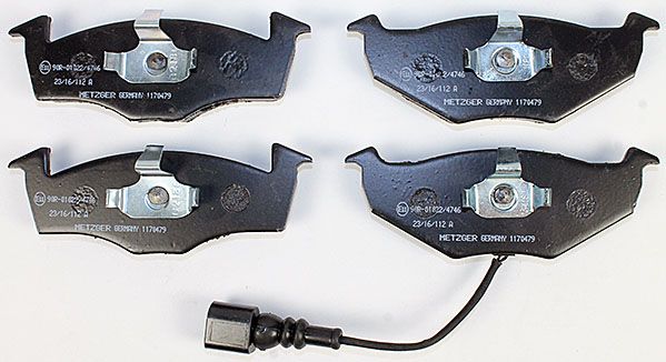 Bremsbelagsatz, Scheibenbremse METZGER 1170479 f&uuml;r VAG, Vorderachse