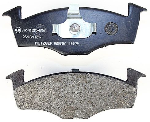Bremsbelagsatz, Scheibenbremse METZGER 1170479 f&uuml;r VAG, Vorderachse