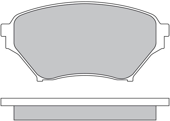 Bremsbelagsatz, Scheibenbremse METZGER 1170480 f&uuml;r MAZDA, Vorderachse
