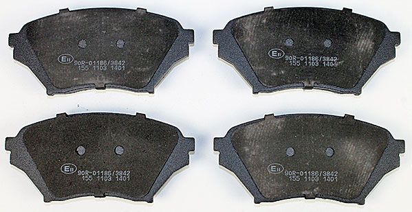 Bremsbelagsatz, Scheibenbremse METZGER 1170480 f&uuml;r MAZDA, Vorderachse